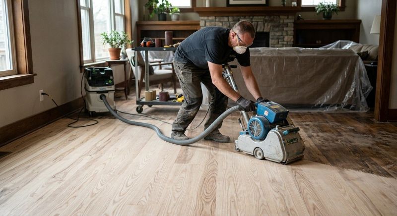 Ash Floor Refinishing in Overland Park, KS