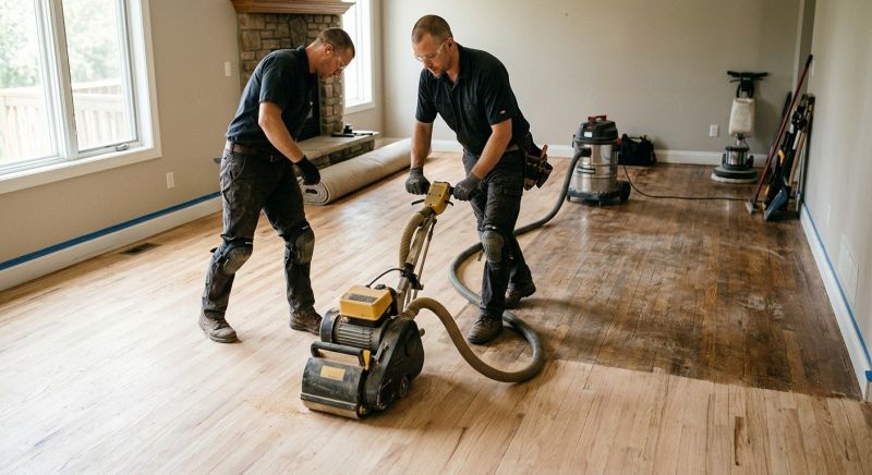 Hickory Floor Refinishing in Overland Park, KS