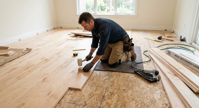 Maple Flooring Installation in Fort Worth, TX