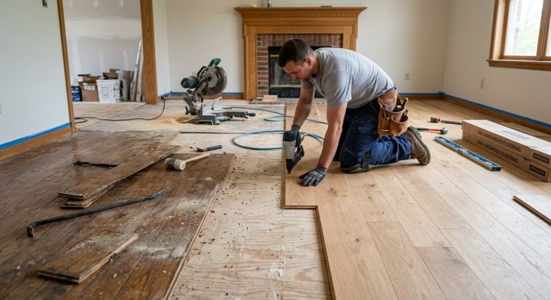 Oak Floor Replacement in Manassas, VA