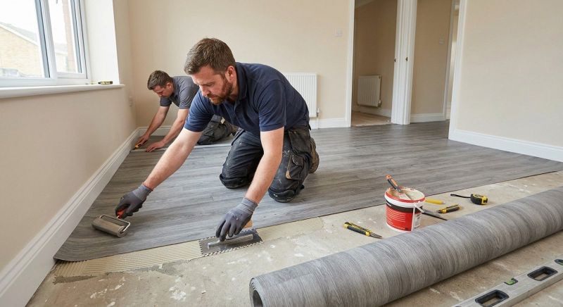 Sheet Linoleum Installation in San Antonio, TX