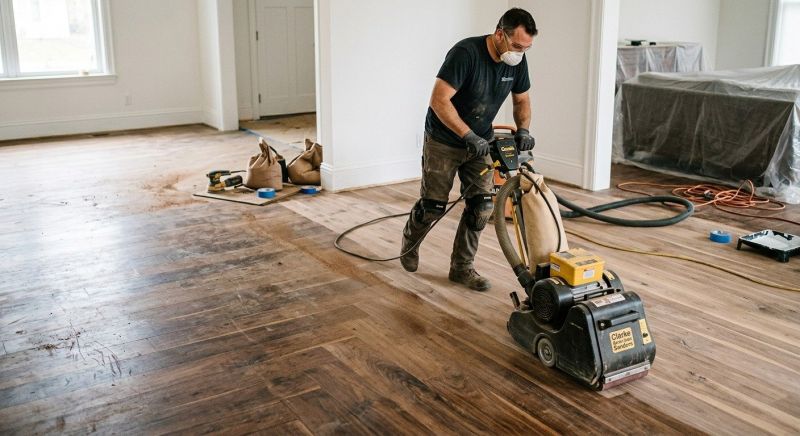 Walnut Floor Refinishing in Alpharetta, GA