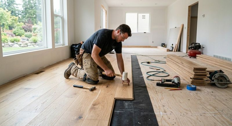 White Oak Floor Installation in Phoenix, AZ