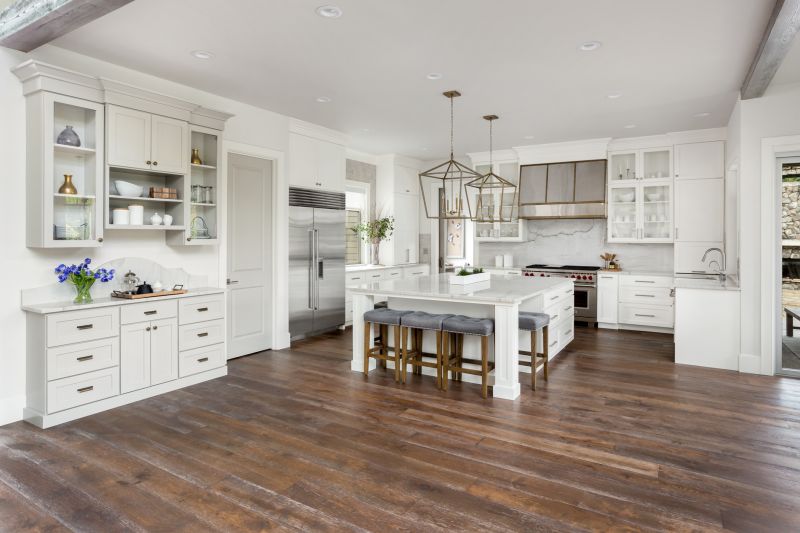 Kitchen Wood Flooring Setup